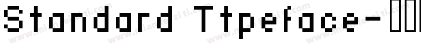 Standard Ttpeface字体转换
